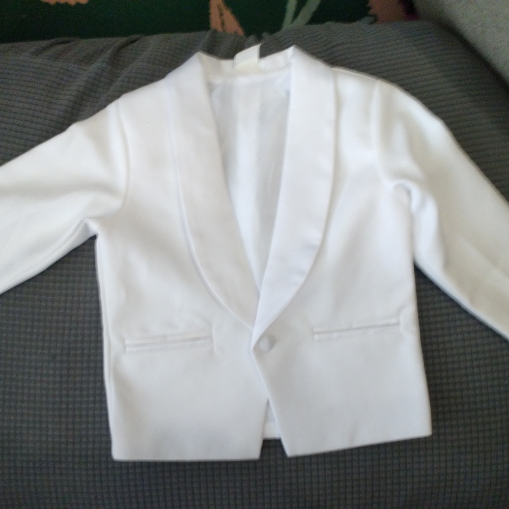 Kids White Blazer